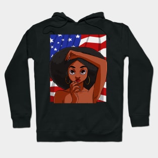 Melanin Black Queen African American Heritage Hoodie